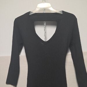 No Boundaries Black Knit Top